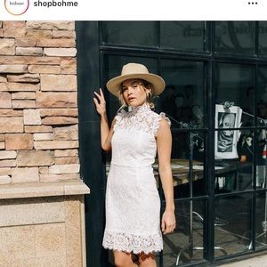 Böhme White Lace Dress